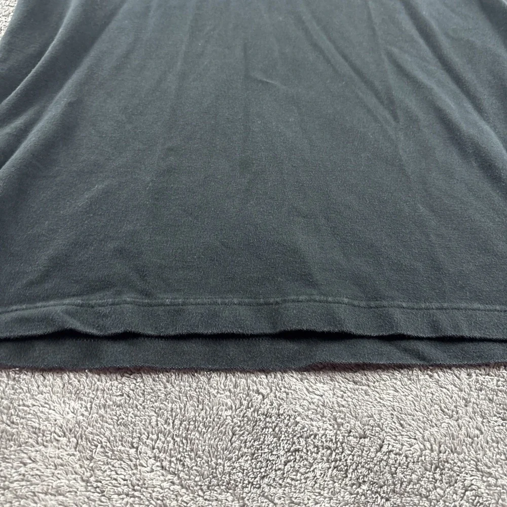 Banana Republic Short Sleeve Collar Polo Mens‎ Large Black Blue/White Stripe